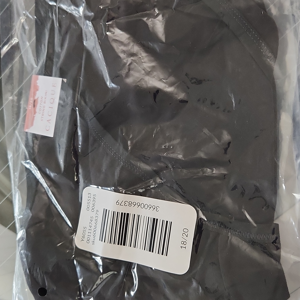 Black bikini underwear